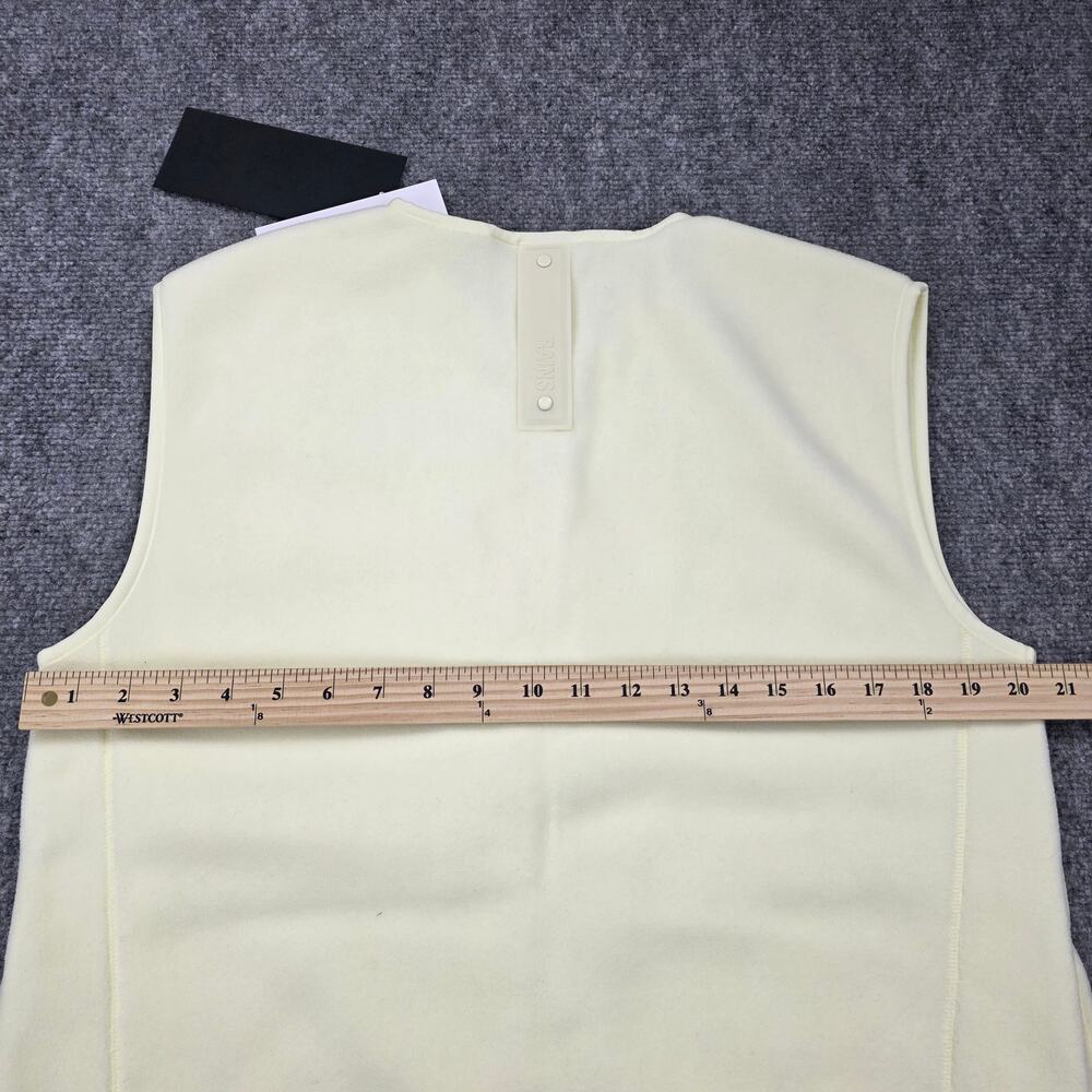 RAINS Vest Unisex Small Yellow Breathable Insulated Water Repellent Fleece - Picture 4 of 16